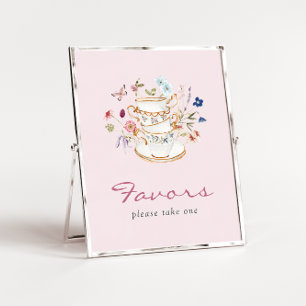 Affiche de cadeaux de mariage rose