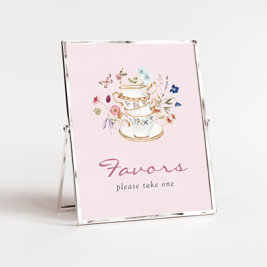 Affiche de cadeaux de mariage rose