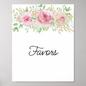 Affiche de cadeaux floraux élégants (Devant)