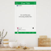 Affiche de cadre d'accessoire de Photomaton Vert e (Cuisine)