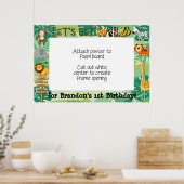 Affiche de cadre de Photomaton Safari - Anniversai (Cuisine)