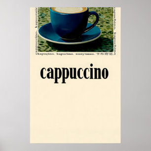 Affiche de café cappuccino minimaliste Cuisine mod