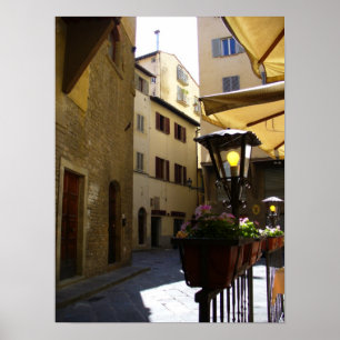 Affiche de café d'allée