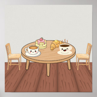 Affiche de Café Petit Déjeuner Cosy | Café, Crêpes