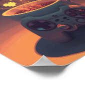 Affiche de café pour joueurs Pixel Brew (Coin)