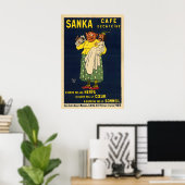 Affiche de café Sanka Vintage 1929 (Bureau à domicile)