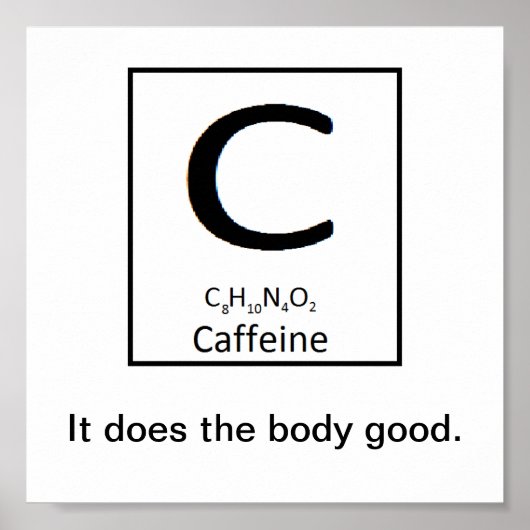 Affiche de caféine (Devant)