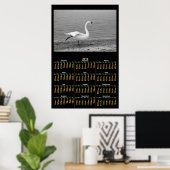 Affiche de calendrier 2012 du cygne dansant (Bureau à domicile)