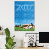 Affiche de calendrier 2017 (Bureau à domicile)