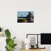 AFFICHE DE CALENDRIER 2017 LE PÊCHEUR ET LA SIRENE (Bureau à domicile)