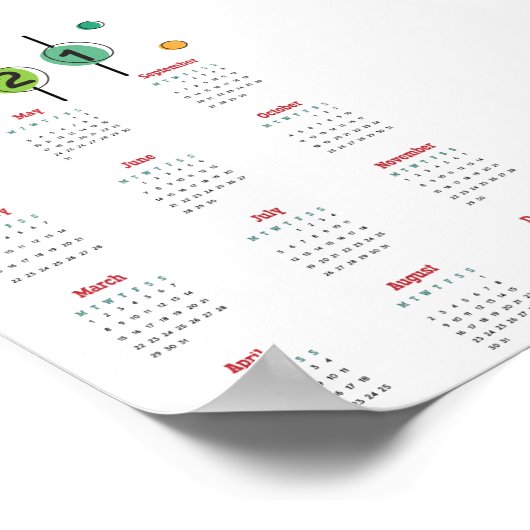 affiche de calendrier 2021 (Coin)