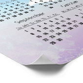 Affiche de calendrier 2024 de design de jogging de (Coin)