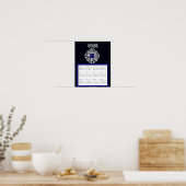 Affiche de calendrier 2025 Allah SWT comme souveni (Cuisine)