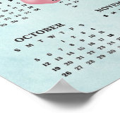 Affiche de calendrier 2025 de chaussons de danse B (Coin)