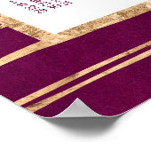 Affiche de calendrier annuel 2017 Magenta et Or à  (Coin)