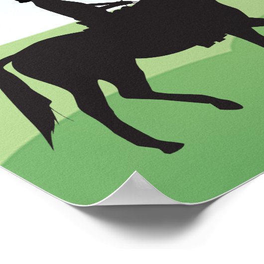 Affiche de calendrier de 2025 pour l'équitation (Coin)