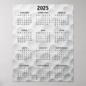Affiche de calendrier de conception de golf 2025 (Devant)