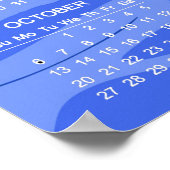 Affiche de calendrier de conception de natation 20 (Coin)