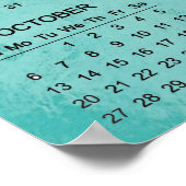 Affiche de calendrier de conception de natation 20 (Coin)