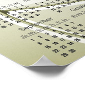 Affiche de calendrier de conception de volley-ball (Coin)