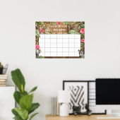 Affiche de calendrier de devinette de date d'accou (Bureau à domicile)