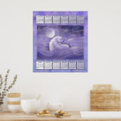Affiche de calendrier de l'année 2012 de l'ours po (Cuisine)