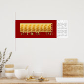 Affiche de calendrier de l'année du singe 2016 (Cuisine)