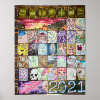 Affiche de calendrier Drawtober 2021