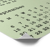 Affiche de calendrier d'une page Reading Tree 2026 (Coin)