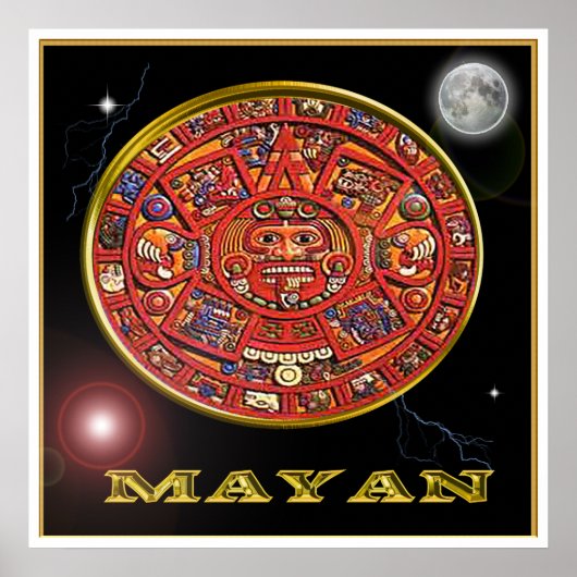 affiche de calendrier maya (Devant)