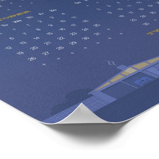 Affiche de calendrier Mid-Century 2014 (Coin)