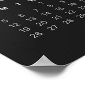 Affiche de calendrier minimaliste 2025 (Coin)