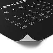 Affiche de calendrier minimaliste 2025 (Coin)