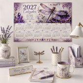 Affiche de calendrier mural 2027 Dragonfly