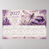 Affiche de calendrier mural 2027 Dragonfly (Devant)