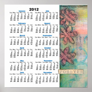 Affiche de calendrier mural Forever 2012