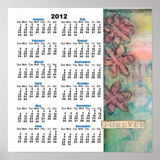 Affiche de calendrier mural Forever 2012 (Devant)