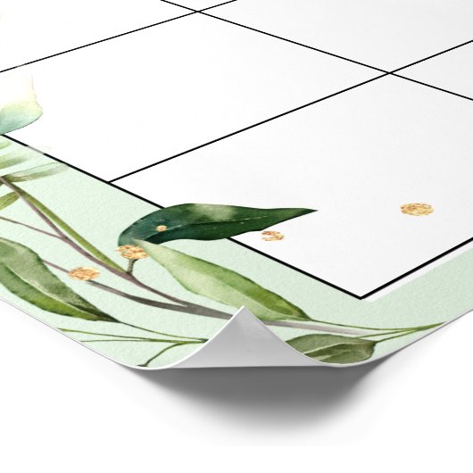 Affiche de calendrier pour deviner la date prévue  (Coin)