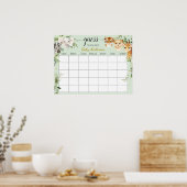 Affiche de calendrier pour deviner la date prévue  (Cuisine)