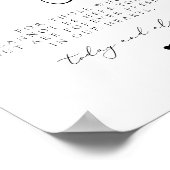 Affiche de calligraphie élégante EVELYN en souveni (Coin)