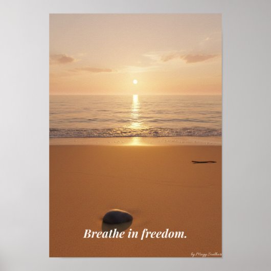 Affiche de calme minimal en hiver – Art mural neut (Devant)