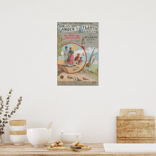 Affiche de Camden et de Atlantic Railroad (Cuisine)