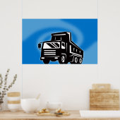 affiche de camion camion de camion à benne de cons (Cuisine)