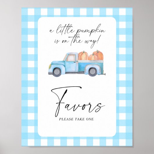 Affiche de camion de citrouilles - Favoris (Devant)