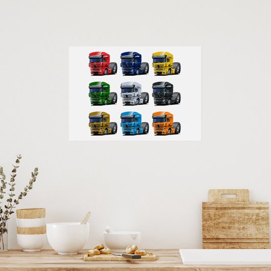 Affiche de camion de dessin (Cuisine)