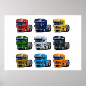 Affiche de camion de dessin (Devant)