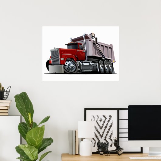 Affiche de camion de dessin (Bureau à domicile)