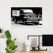 affiche de camion de livraison ancienne (Bureau à domicile)
