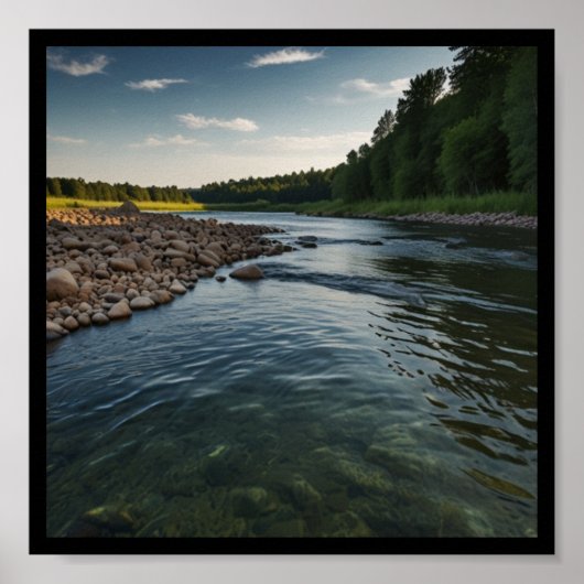 Affiche de Campagne de Rivière Paisible (Devant)