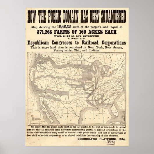 Affiche de campagne politique de la Plate-forme dé (Devant)